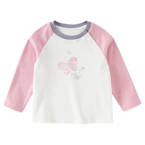 
David Bella children's long-sleeved T-shirt 2026 spring new style girls boys baby tops pure cotton bottoming shirt Category A