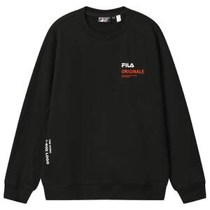 
Velvet FILA official men's pullover sweatshirt 2025 winter new casual loose knitted long-sleeved top