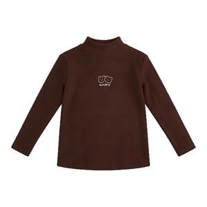 
Chengcheng family children's clothing boys long-sleeved T-shirt spring and autumn children's type A German velvet bottoming shirt baby half turtleneck top
