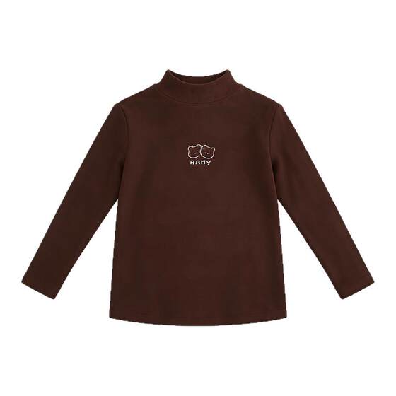 
Chengcheng family children's clothing boys long-sleeved T-shirt spring and autumn children's type A German velvet bottoming shirt baby half turtleneck top