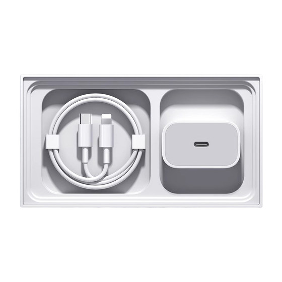 Suitable for Apple charger cable iPhone14 charging head PD fast charging 15/16 mobile phone plug 13promax charging cable 12 tablet 11 dedicated ipad dual C data cable genuine original set