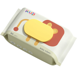 
[Tmall U Xian] KUB Keyoubi Baby Wipes Extra Large and Thickened Little Lion Hand and Mouth Wet Wipes 80 Pumps 1 Pack