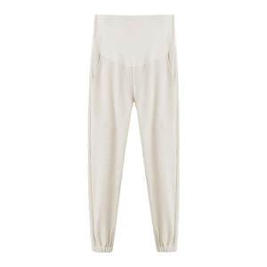 Pregnant women's pants in spring and autumn and winter wearing loose large -size leisure small feet plus velvet thick bottom long pants pregnant women autumn and winter clothes