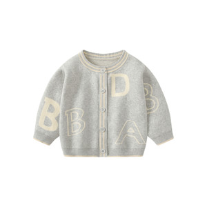 
Clearance baby coat spring knitted cardigan sweater baby long-sleeved top boy outer wear spring and autumn style clothes