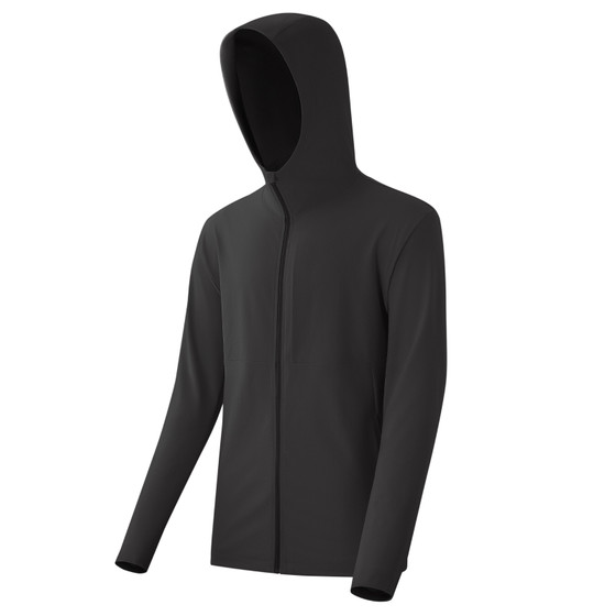 
Men's high-elastic soft shell jacket for outdoor sports, windproof, water-repellent, wear-resistant, breathable, assault hooded jacket