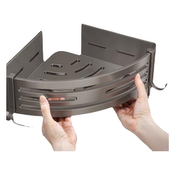 Gun ash without punching space aluminum bathroom rack
