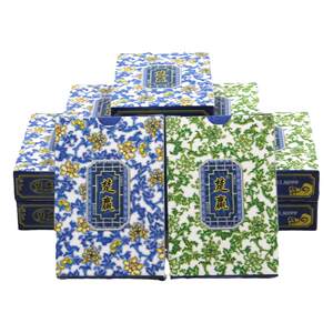 
Plastic playing cards PVC tarp-resistant cloth pattern anti-slip Chuying blue and white porcelain one 10 pairs of hotel chess and card room