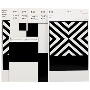 
Black and white paper cover force determination jam paper black and white grid paper twill coating film cover reflectivity test jam paper proof paper