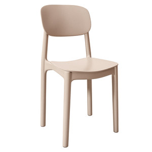 Dining chair household modern simplicity thickened long -seated, comfortable plastic stool Nordic Internet red commercial dining table back chair
