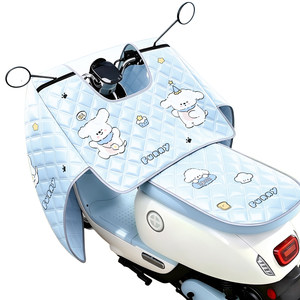 Electric vehicle wind shield, summer full coverage sun protection, sunshade, battery, motorcycle, all season universal waterproof and windproof thin version