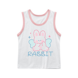 Baby girl summer vest baby boy pure cotton sleeveless top newborn 0-5 years old thin sling outer wear