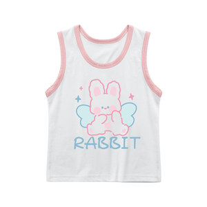 
Girls, baby summer vest, baby boys pure cotton sleeveless top, newborn 0-5 years old thin suspender wear