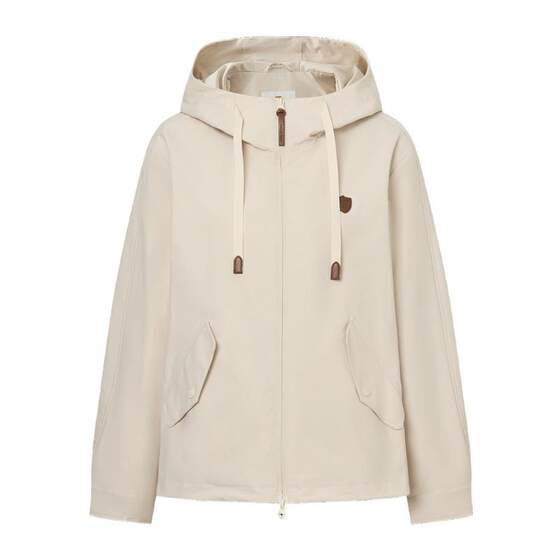 
[Lightweight hooded] GOLDEN BEAR/Golden Bear spring and summer women's double zipper short jacket thin coat