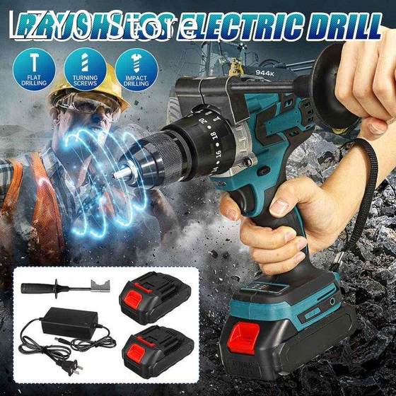 New Brushless Electric Drill 20 Torque 520N.M Cordless Screw