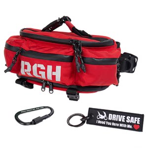 RGH Men's Motorcycle Riding Waist Bag American Outdoor Functional Waterproof Chest Bag Women's Working Crossbody Bag Sports