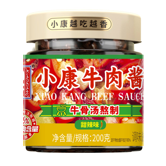 
Xiaokang 200g Beef Sauce Sweet Spicy Spicy Braised Five-Spice Noodle Sauce with Rice Stir-Fry Hot Pot Instant Spicy Sauce
