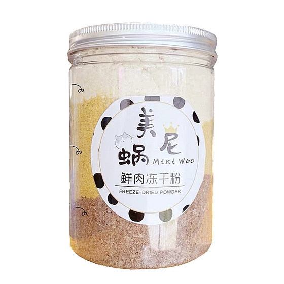 
Meniwo freeze-dried chicken minced pet snacks mixed with food artifact, universal high protein for cats and dogs, no additives