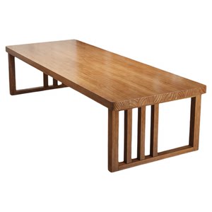 
All solid wood large desk simple modern office conference table home reading writing table and chair negotiation workbench reception