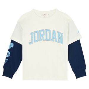 
[Black and Gold Series] Jordan Children's Clothing Children's Long Sleeve T-shirt Autumn and Winter New Boys Fake Two-Piece Autumn Tops