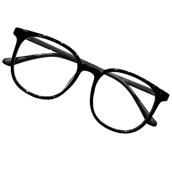 
Ultra-light black frame glasses for myopic women with anti-blue light, plain eye astigmatism, professional glasses frame, high-end feel