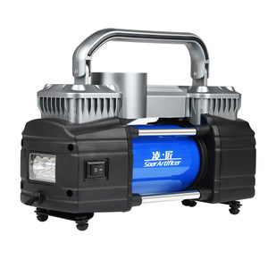 
Lingjiang vehicle-mounted air pump double-cylinder high-pressure multi-function SUV high-power MPV electric vehicle tire pump