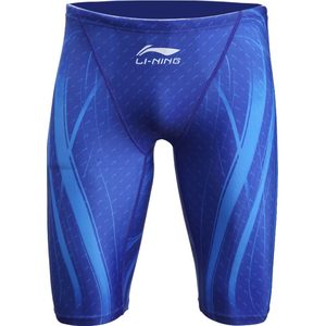 Li Ning swimming trunks for men diving adult swimming trunks professional five-point flat angle anti-embarrassing large-size swimsuit for boys equipment