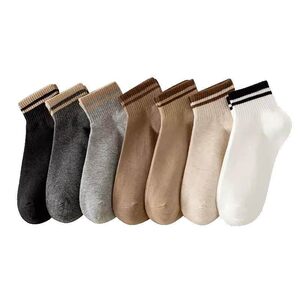 
Socks Men's Short Socks Spring and Autumn Cotton Socks Deodorant and Sweat-Absorbent Ins Trendy Sports Mid-Socks Summer Thin Short Socks