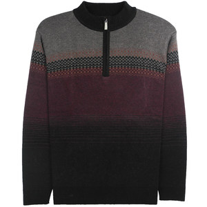 Broken code Specials Golden Rabbit Wool Sweat Male Pure Wool Thicked Half -necked Zipper Knitting Sweed Dad Plasses Below
