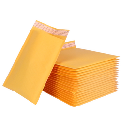 Yellow kraft paper bubble envelope bag express delivery