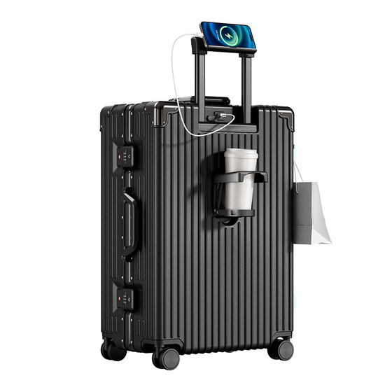 
Huili 2025 new suitcase sturdy and durable thickened travel code box for men and women trolley box 24-inch suitcase