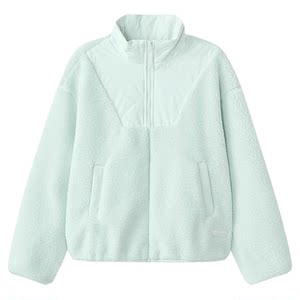 
Skechers summer women's lamb velvet warm and lockable sports casual jacket loose version lapel stand collar trend