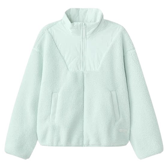 
Skechers summer women's lamb velvet warm and lockable sports casual jacket loose version lapel stand collar trend
