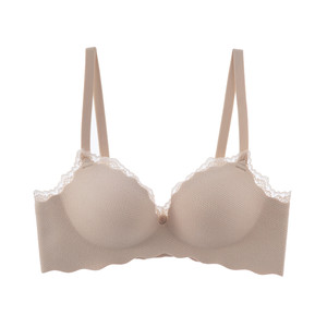 
New product for small breasts, sweet and pure desire, no steel ring, anti-gathering artifact, AA underwear for girls, seamless and comfortable