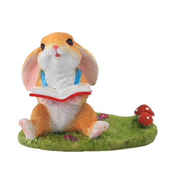 Creative Rabbit Mobile Phone Stand Desktop Decorative Ornament