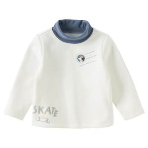 
David Bella boys' long-sleeved T-shirt baby winter clothing new turtleneck bottoming shirt children's velvet inner top thick