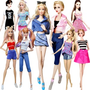 30cm doll Fashionista supermodel FR pineapple-Biba dressing toy set clothes skirt dress-7
