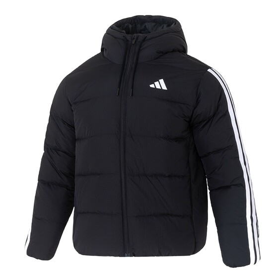 
Adidas Sports Suit Men's 2025 Winter New Hooded Loose Down Jacket Woven Plus Velvet Warm Pants