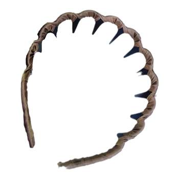 
High skull top artifact ~ Wave toothed comb hairband