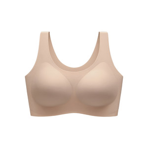 
Xingmian liquid foundation invisible traceless large breasts showing small breasts push-up bra no size vest style summer thin underwear for women