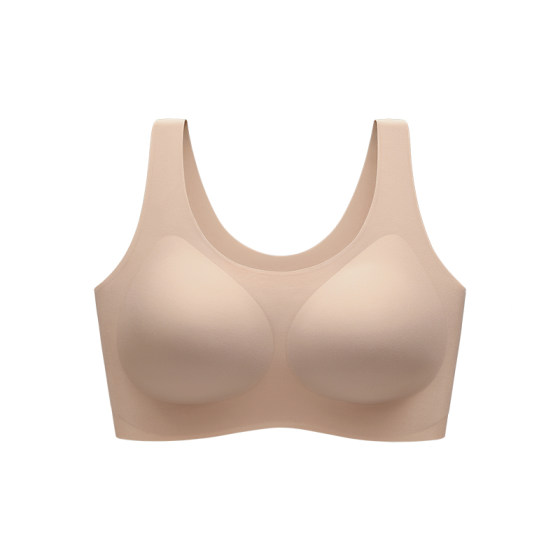 
Xingmian liquid foundation invisible traceless large breasts showing small breasts push-up bra no size vest style summer thin underwear for women