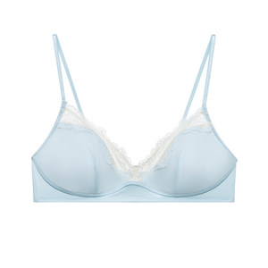 
Forlé Girl French Underwear Lace V-neck Ultra Thin Pad Bra Small Breast Wireless Bra Set Comfortable New Product
