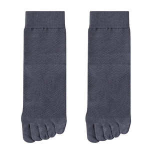 
Five-finger socks for men pure cotton medium tube summer thin style anti-odor and anti-athlete summer mesh breathable sweat-absorbing toe socks