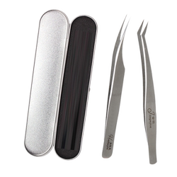 2 special golden feather high-precision tweezers for eyelash artists