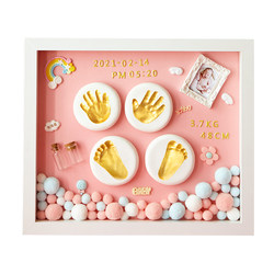 Baby's hand and footprints for 100 days in full moon
