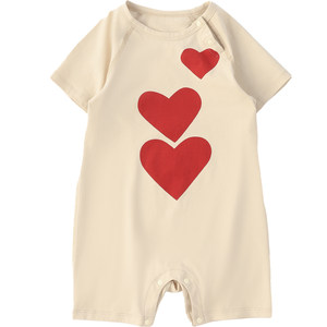 WHYLOOK Different Parent-child outfit Family Three and Four Summer Baby Onesie Baby T-shirt Love Original
