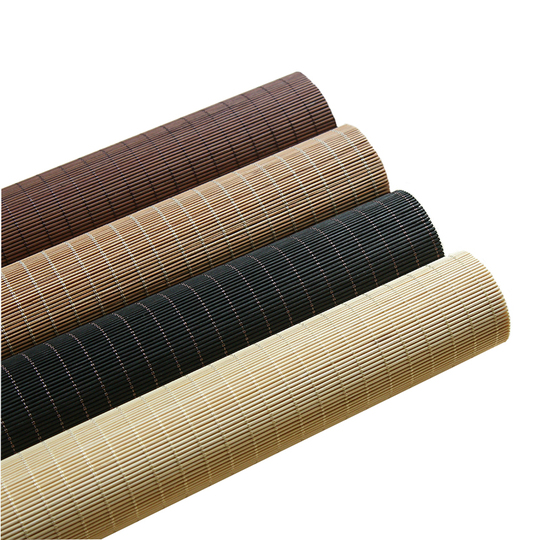 Cortina Bambú Manual Estor Enrollable De Bambú Natural - Personalizable, Efecto Blackout, Para Ventanas Hasta 150x150 Cm Cortinas Exterior