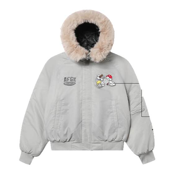 AFGK X TOMBONIA joint puppies magic magic, cotton collar cotton, men and women, autumn and winter thick couples overcome
