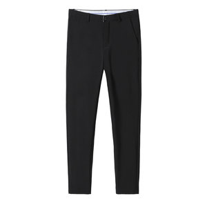 Men's West Pants Spring and Autumn Slim Slim Business Positive Casual Casual Pants Workers Worching Black -resistant Pants Male