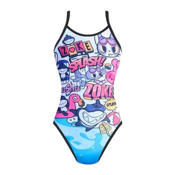 Zhuke's new girls one-piece triangular swimsuit