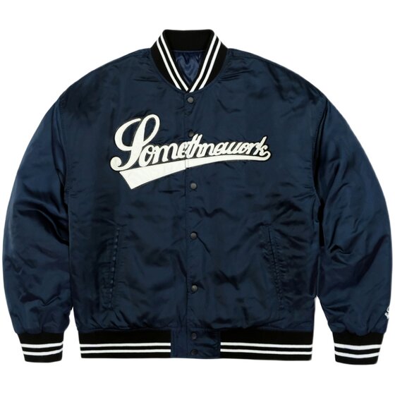 
STN original design autumn and winter American baseball uniform thin cotton jacket embroidered jacket for men and women couples